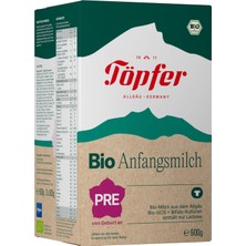 Töpfer Bio Başlangıç Sütü Pre 600GR Doğumdan Itibaren Bebek Maması( Almanyadan Ithal Eu Organik Sertifikalı)