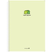 Morning Glory 1200 Çizgili Defter 25,2X17,8 cm Yeşil 10230-88600