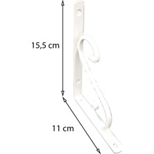 Kaia Life Ferforje Raf Altı No:1 Beyaz