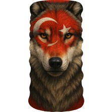 Bebo Store Extreme Outdoor Spor , Motorcu ve Bisiklet Kullananlara Özel Desenli Buff Boyunluk Bandana Balaklava (KURT-216)