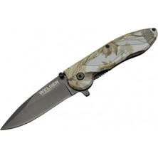 MiraLive Welder Çakı Yaprak Desenli 19,5 cm Yarı Otomatik , Kemerlikli