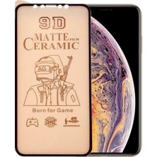 Bukrem Store Apple Uyumlu   iPhone Xs Max Ekran Koruyucu 9d Mat Seramik Nano Tam Kaplayan