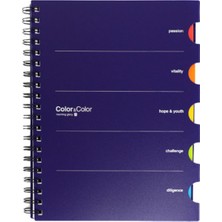 Morning Glory 8000 Çizgili Not Defteri 26X19,3 cm Lacivert 11136-88726