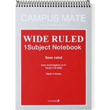 Morning Glory 3500 Çizgili Not Defteri 26X18,5 cm Kırmızı 11111-80459