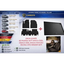 CarEste 4d Paspas Bagaj Havuzu Oto Minder Seti Rifter Berlingo Combo Proace Doblo Uyumlu