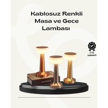 Modern Usb'li Kablosuz Masa Lambası – Minimalist Tasarım 3 Farklı Parlaklık