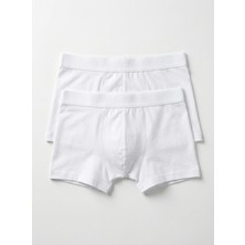 Blackspade Erkek Boxer Shorty 2'li Paket Mood 9323 - Beyaz
