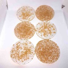 4 Lü Bardak Altlığı Epoksi Özel Tasarım 10X10