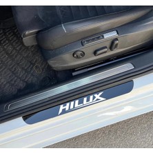 CarEste Toyota Hilux Piano Black Pleksi Model Kapı Eşiği 4.parça