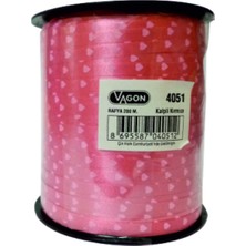 Vagon Rafya 200 M Kalpli Kırmızı