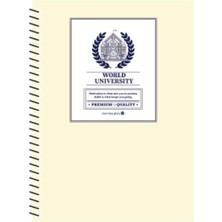 Morning Glory 5000 Çizgili Not Defteri 25,4X18,4 cm Sarı 14000-89145