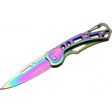 MiraLive Alaska Sdr-3x Gökkuşağı Metal Çakı 15,5 cm Manuel, Kemerlikli