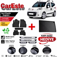 CarEste Fiat Fiorino 2008-2024 4d Havuzlu Paspas 5 Parça + Bagaj Havuzu Tpe Koku Yapmaz Kapı Eşiği Hediyeli