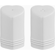 Le Creuset Seramik Lüks Tasarım Kalp Tuz-Biber Seti