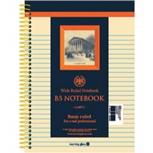 Morning Glory 2500 Çizgili Not Defteri 26X18,8 cm Lacivert 11111-80566