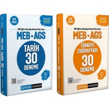 Anla Kazan Yayınları Yeni Ags - Pegem 2026 Meb-Ags Tarih + Türkiye Coğrafyası 60 Deneme 2 Li Set Pegem Akademi Yayınları
