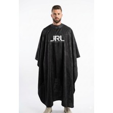 Jrl Tam Saten Örtü 115X140 cm Kabartmalı Çıtçıtlı Kesim Penuarı Siyah