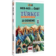 Yargı 2026 Öabt Meb-Ags Türkçe Öğretmenliği Everest 10 Deneme Çözümlü - Kevser Evsen Yargı Yayınları