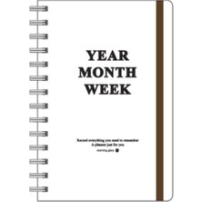 Morning Glory 5000 Planlayıcı Defter 12,4X18,5 cm Beyaz 12340-88554