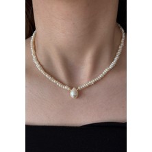 Birinci1926 Dorikalı Damla Doğal Inci Kolye