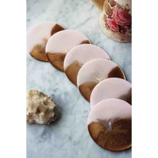 4 Lü Bardak Altlığı Epoksi Özel Tasarım 10X10