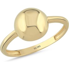 Sembol Gold 14 Ayar Minimal Top Altın Yüzük 1.55 Gram