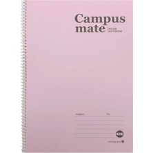 Morning Glory 1200 Çizgili Not Defteri 25X18 cm Pastel Pembe 10250-89016