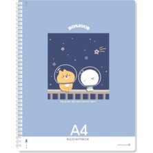 Morning Glory 5000 Çizgili Defter 29,7X22,5 cm Mavi 11210-83310