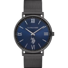 U.S. Polo Assn. Erkek Kol Saati 5 ATM Suya Dayanıklı Füme Kasa ve Kordon ile Spor Tarzda