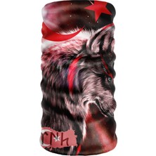 Bebo Store Extreme Outdoor Spor , Motorcu ve Bisiklet Kullananlara Özel Desenli Buff Boyunluk Bandana Balaklava (KURT-214)