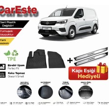 CarEste Opel Combo Panelvan 2019-2026 4d Havuzlu Paspas Ön 2 Parça Araca Özel Kapı Eşiği Hediyeli
