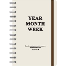 Morning Glory 5000 Planlayıcı Defter 12,4X18,5 cm Kahverengi 12340-88554