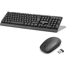 Pileli Store Pilelistore Kablosuz Klavye ve Mouse Seti - Siyah HD843