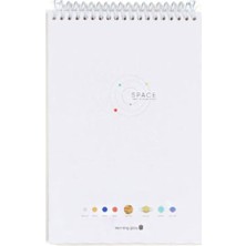 Morning Glory 2000 Çizgili Not Defteri 18,6X12,7 cm Beyaz 11111-80568