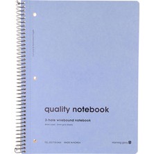 Morning Glory 4000 Çizgili Not Defteri 26,2X20 cm Mavi 11111-80462