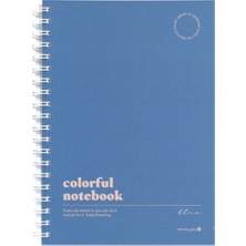 Morning Glory 8000 Çizgili Defter 26,2X19 cm Mavi 11131-88897
