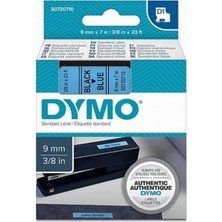 Dymo S0720710 D1 Yedek Şerit 9 Mmx7Metre Mavi-Siyah 40916