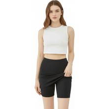 Pileli Store Pilelistore Etekli Şort  Kadın AK4232