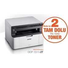 Brother DCP-1511-2T Yaz/tar/fot Laser Yazıcı (2 Tam Dolu Toner)