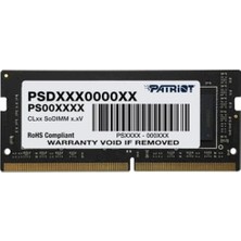  patriot signature line psd432g32002s 32gb(1x32gb) ddr4 3200mhz cl22 sodimm notebook ram