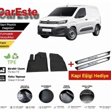 CarEste Citroen Berlingo Panelvan 2019-2026 4d Havuzlu Paspas Ön 2 Parça Tpe Koku Yapmaz Kapı Eşiği Hediyeli