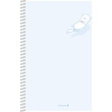 Morning Glory 2000 Çizgili Not Defteri 25,2X17,8 cm Mavi 10230-89772