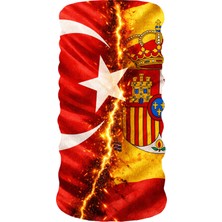 Bebo Store Extreme Outdoor Spor , Motorcu ve Bisiklet Kullananlara Özel Desenli Buff Boyunluk Bandana Balaklava (BAYRAK-215)