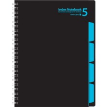 Morning Glory 8000 Index Çizgili Defter 26,2X19,1 cm Siyah 11210-88730