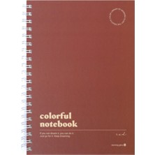 Morning Glory 8000 Çizgili Defter 26,2X19 cm Bordo 11131-88897