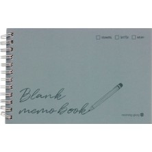 Morning Glory 2500 Çizgisiz Not Defteri 10,7X16,5 cm Mavi 12001-87451