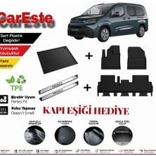 CarEste Proace 4d Paspas + Bagaj Havuzu Seti Kapı Eşiği Hediyeli Tpe Kauçuk