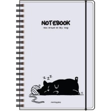 Morning Glory 5000 Çizgili Not Defteri 22,2X15 cm Gri 11210-88578