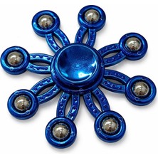 Akar Metal Stres Çarkı Mavi (Fidget Spinner) Dikkat Artırıcı & Rahatlatıcı Oyuncak