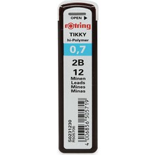 Rotring 0.7 2B Kurşun Kalem Ucu 12 Adet Güçlü Yapı ile Yazım ve Çizim İçin